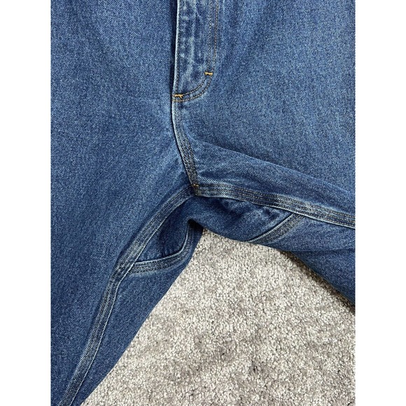 Duluth‎ Trading Relaxed Straight Leg Jeans Mens Size 48x30 Blue Denim Fire Hose - Picture 5 of 12